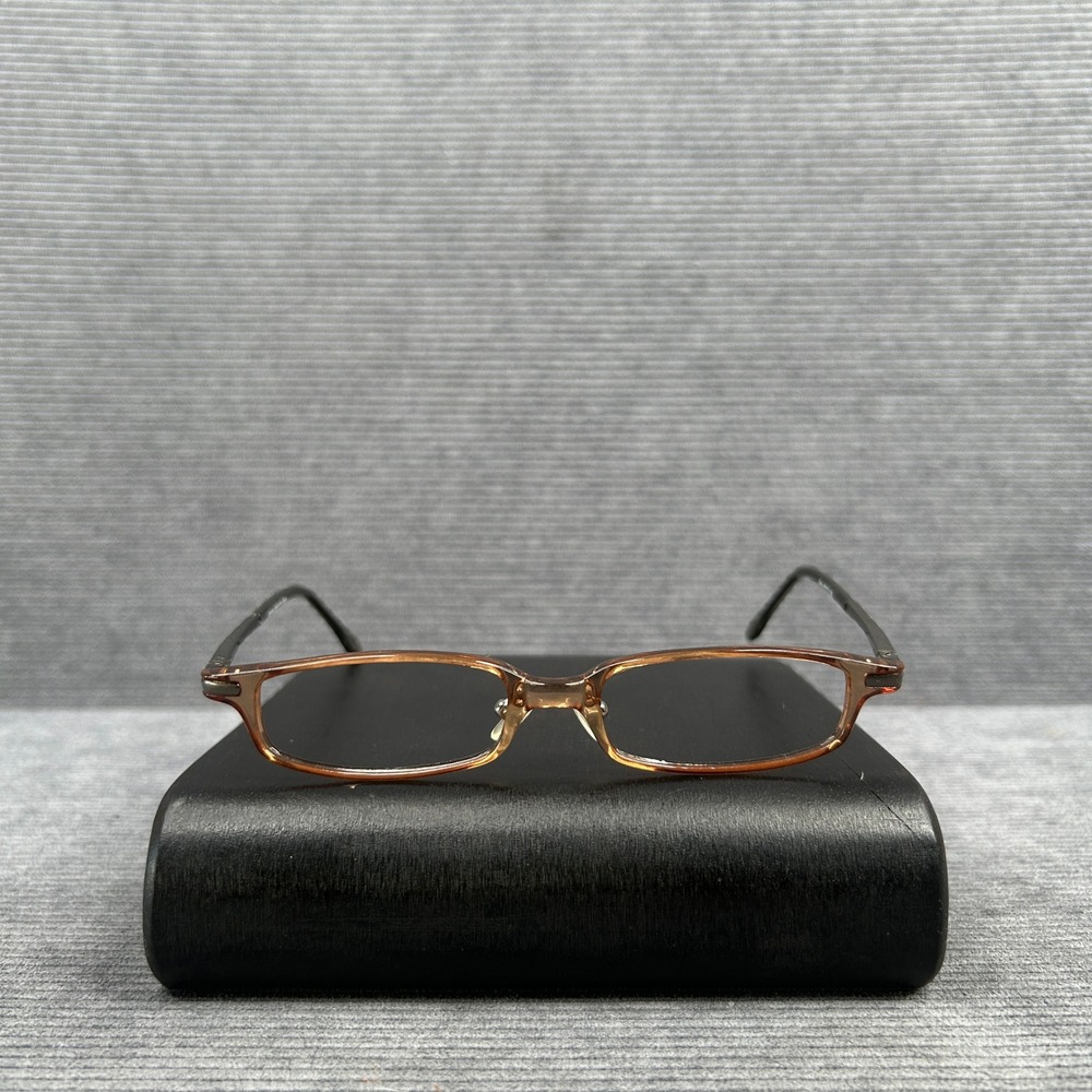 Callope Collection Talus Eyeglasses Grey Brown Rectangular Y2k Frames 48-17-130